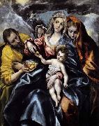 El Greco The Holy Family with St Mary Magdalen oil painting